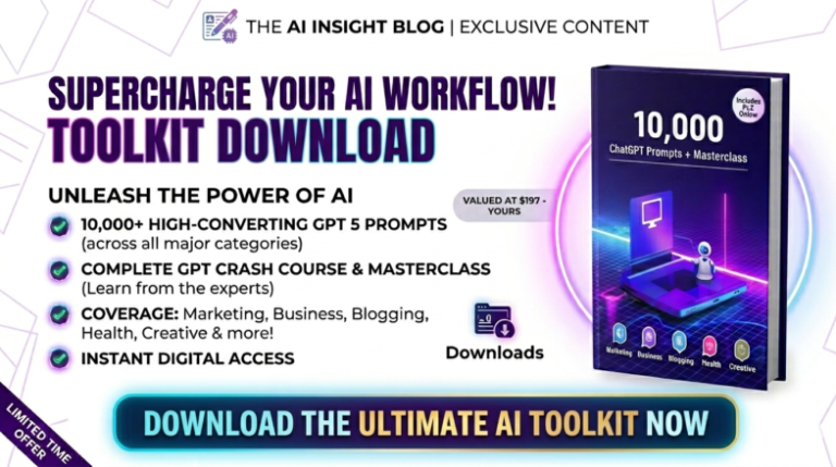 10,000 + Chat GPT 5 Prompts + GPT Crash Course Downloads